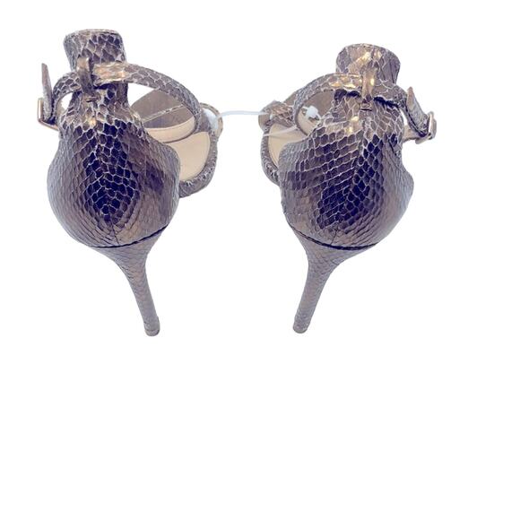 Zara Sandals Gold Snakeskin - Picture 6 of 9